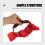 Rood Polyester Auto Dakgreep Handvat Stevig Comfortabel 3