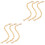 2 Pcs Gold Bag Accessories Diy Straps Handbag Replacements Chain 3