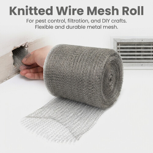 (Silver 12.7CM x 6M) Copper Wire Mesh for Brewing & Distillation