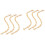 2 Pcs Gold Bag Accessories Diy Straps Handbag Replacements Chain 4