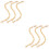 2 Pcs Gold Bag Accessories Diy Straps Handbag Replacements Chain 5