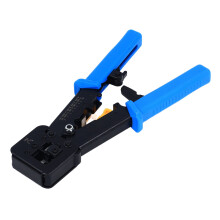 RJ45 Pass-Through Crimp Tool CAT6/5E, Steel, Blue