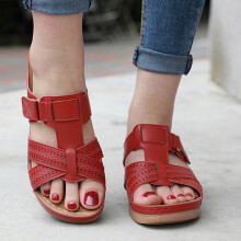 (red, 40) Women\'s Supportive Orthopedic Sandals for Walking