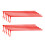 75Pcs Red Plastic Windmill Rods Sturdy Reusable DIY Replacement Bars 2