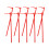 75Pcs Red Plastic Windmill Rods Sturdy Reusable DIY Replacement Bars 3