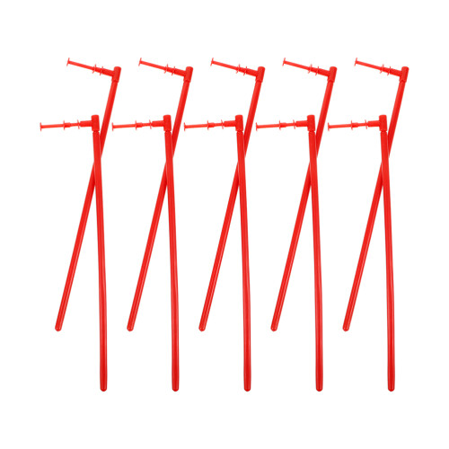 75Pcs Red Plastic Windmill Rods Sturdy Reusable DIY Replacement Bars 2