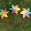 75Pcs Red Plastic Windmill Rods Sturdy Reusable DIY Replacement Bars 11