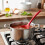 (Red) Platinum Silicone Heat-Resistant Cooking Spoon 1