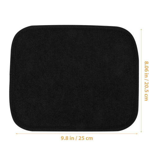Black Microfiber Bowling Ball Towel Durable Reusable Cleaner Pad 2