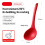 (Red) Platinum Silicone Heat-Resistant Cooking Spoon 2