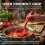 (Red) Platinum Silicone Heat-Resistant Cooking Spoon 6