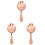 3Pcs Rose Gold Bar Ice Strainer for Professional Use 3