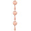 3Pcs Rose Gold Bar Ice Strainer for Professional Use 8