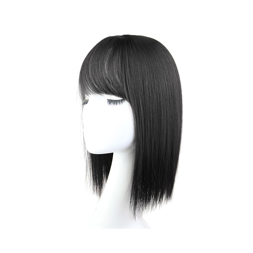 Dachuang Beauty (Black) Clip-In Hair Topper With Bangs For Women