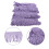 Purple Polyester Tassel Fringe Trim Versatile Design 1 Roll 11