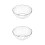 2Pièces Bols Cristal Clair En Pour Salades Snacks 1