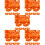 500Pcs Bright Orange Plastic Chicken Leg Bands Identification Tags 9