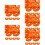 500Pcs Bright Orange Plastic Chicken Leg Bands Identification Tags 10