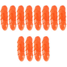 12Pièces Ornements Hot Dog Simulés PVC Orange Pour Décoration Photo