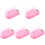 5Pcs Manicure Nail Drill Bit Storage Box Pink Plastic Display Case 3