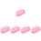 5Pcs Manicure Nail Drill Bit Storage Box Pink Plastic Display Case 6