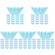 500Pièces Caissettes Papier Bleu Ciel Pour Cupcakes Desserts