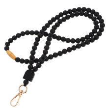 Lanière Badge Silicone Noir Résistant Décor Portable Moderne