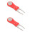 2Pièces Accessoire Golf Fourche Outil Réparation Pelouse Robuste 1
