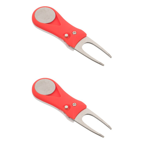 2Pièces Accessoire Golf Fourche Outil Réparation Pelouse Robuste