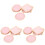 60Pcs Light Pink Paper Dessert Party Dinner 4