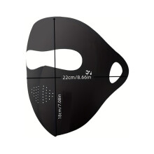 (Black) Summer Windproof Sun Mask for Riding Sports