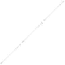 3Pièces Tringles Télescopiques Blancs En Acier Pour Rideaux Séchage
