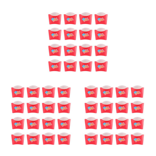 300Pièces Boîtes À Papier Rouge Pour Snacks, Popcorn