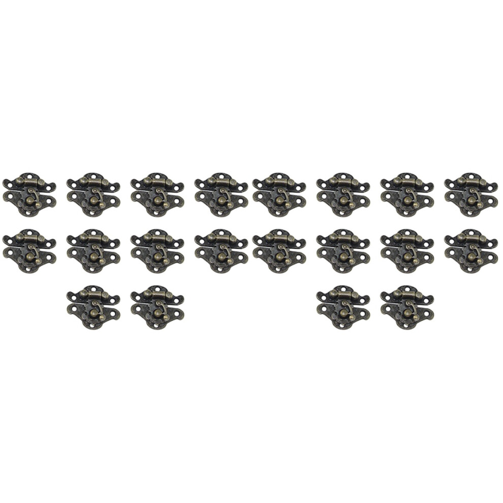 20Pcs Golden Wooden Box Latches Antique Hasps Retro Design For Chests 3722858828700