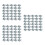 150Pcs High Elasticity Silver U Nut Fasteners for Car Panel Use 5