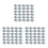 150Pcs High Elasticity Silver U Nut Fasteners for Car Panel Use 6