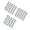150Pcs High Elasticity Silver U Nut Fasteners for Car Panel Use 7