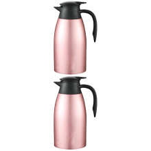 2Pcs Rose Gold Vacuum Pot Stainless Steel Insulated Bottle