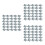 150Pcs High Elasticity Silver U Nut Fasteners for Car Panel Use 8