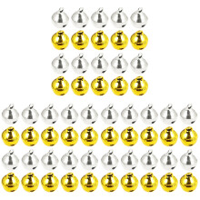 600Pcs Golden Silver Bells Keychain Pendant for Jewelry and Decor