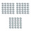 150Pcs High Elasticity Silver U Nut Fasteners for Car Panel Use 9