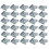 150Pcs High Elasticity Silver U Nut Fasteners for Car Panel Use 10