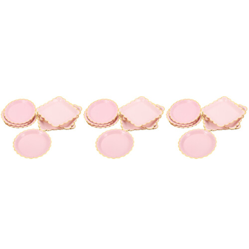 60Pcs Light Pink Paper Dessert Party Dinner