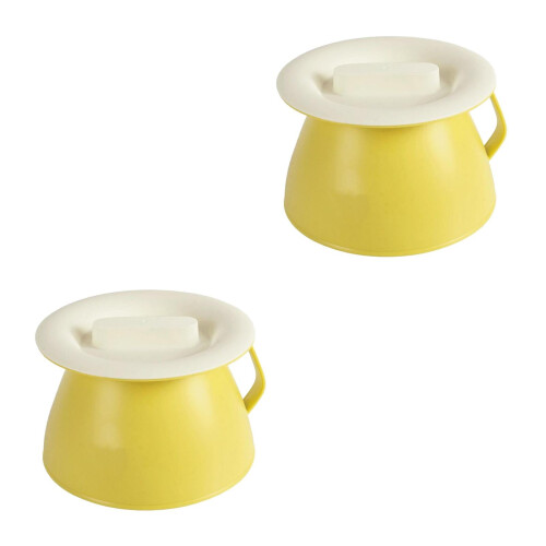 2Pièces Urinoir Portable En Avec Couvercle Solide