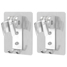 2 Pack Bathroom Shower Holder Perforation-Free Adhesive Nozzle Base