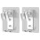 2 Pack Bathroom Shower Holder Perforation-Free Adhesive Nozzle Base 1