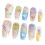 (S) Colorful Gradient Press On Nails - Stage Wear 12