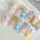 (M) Colorful Gradient Press On Nails - Stage Wear 5