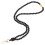 Lanière Badge Silicone Noir Résistant Décor Portable Moderne 9