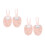 2Paren Beige Ballet Dansschoenen Half Toe Elastisch Ademend Antislip 10
